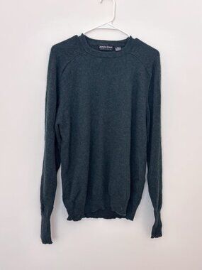 Joseph & Lyman Limited Collection 100% Cashmere Dark Green Crew Neck Sweater